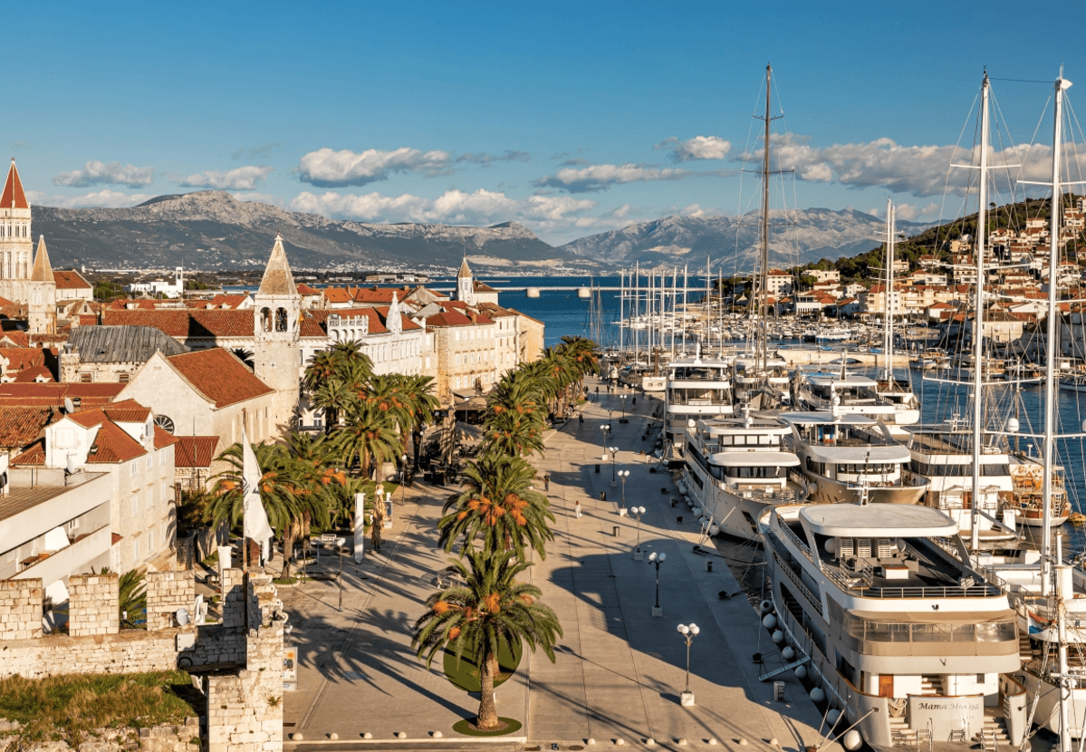 Trogir old town and the waterfront
